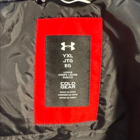 Under Armour Youth Red and Grey 3-in-1 Winter Coat YXL